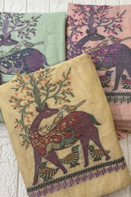 Deer jaamdani suit set