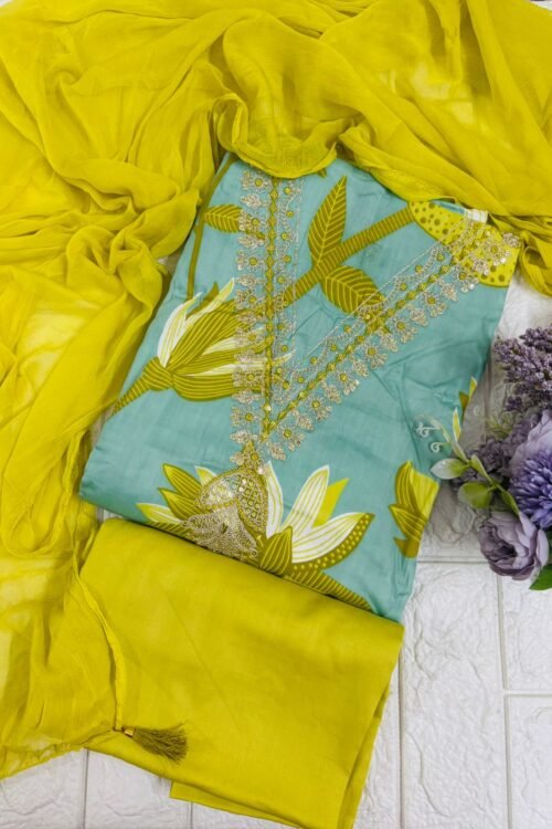 Premium sunshine jam cotton suit set